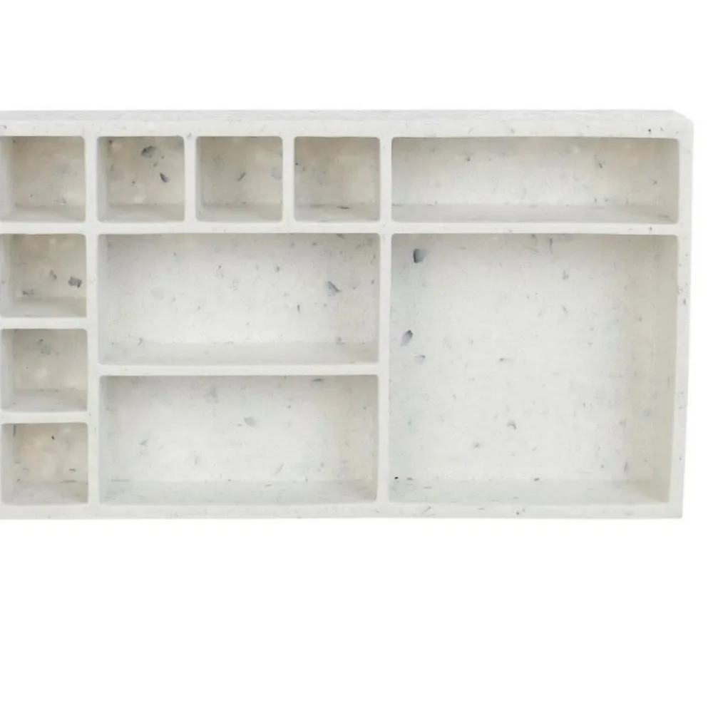 Danielle Creations 11 Compartment Marbled Beauty Organizer